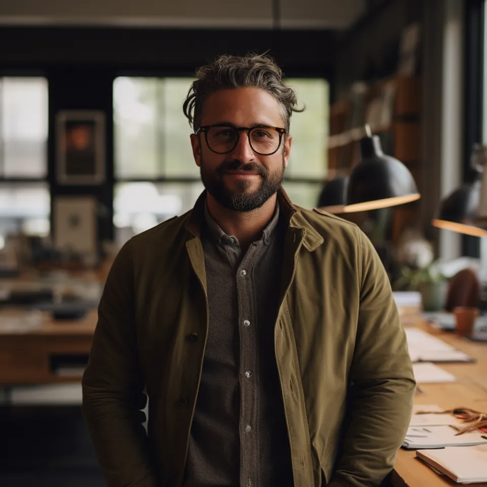 Uomo italiano sorridente